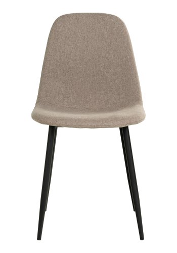 HOUSE NORDIC Stockholm spisestol - steingr stoff og sort metall