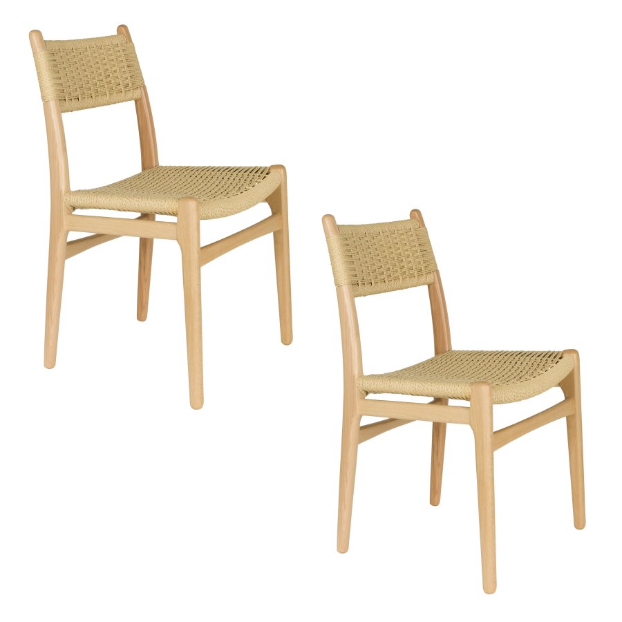 Dutchbone-stol Cecile Naturf&auml;rgad