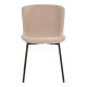 HOUSE NORDIC Maceda spisestuestol - beige boucléstoff og sort stl