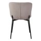 HOUSE NORDIC Maceda spisestuestol - beige boucléstoff og sort stl