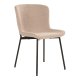 HOUSE NORDIC Maceda spisestuestol - beige boucléstoff og sort stl