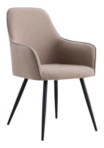 HOUSE NORDIC Harbo spisestuestol - Spisestuestol, stein, svarte ben, HN1231