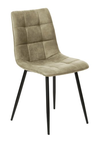 HOUSE NORDIC Middelfart spisestol - lysebrunt mikrofiberstoff