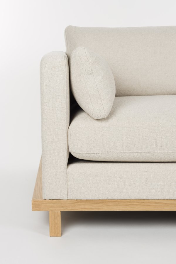 ZUIVER Soffa Blossom 4,5-sits Ek Sand