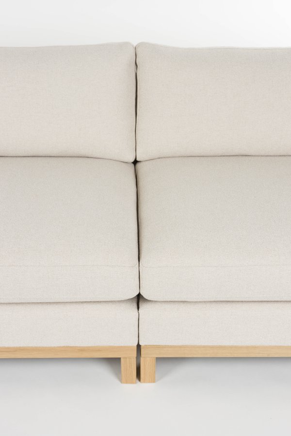 ZUIVER Soffa Blossom 4,5-sits Ek Sand