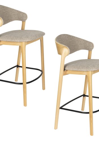 DUTCHBONE barstol Babington naturf&auml;rgad