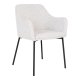 HOUSE NORDIC Spisestuestol, hvit bouclé med sorte ben, HN1270