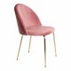 HOUSE NORDIC Geneve spisestol - rosa/messing velur/stl 