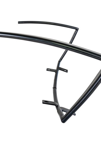 HOUSE NORDIC Monaco armlener - Armlener i metall til Monaco spisestuestol, svart