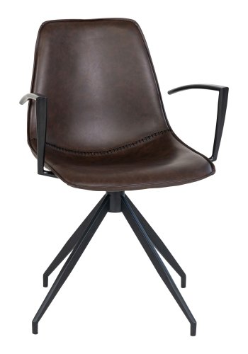 HOUSE NORDIC Monaco armlener - Armlener i metall til Monaco spisestuestol, svart