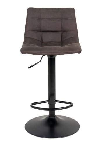 HOUSE NORDIC Middelfart barstol - mrkegr stoff og sort stl