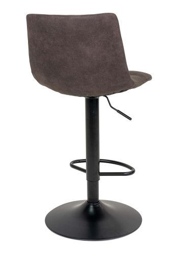 HOUSE NORDIC Middelfart barstol - mrkegr stoff og sort stl