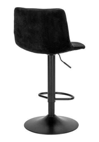 HOUSE NORDIC Medium barkrakk, med ryggsttte, fotsttte, justerbar hyde - svart velour og svart stl