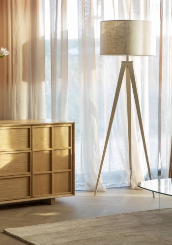 ZUIVER Golvlampstativ Beige