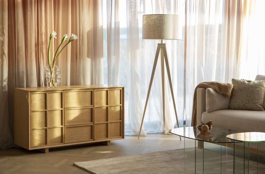 ZUIVER Golvlampstativ Beige