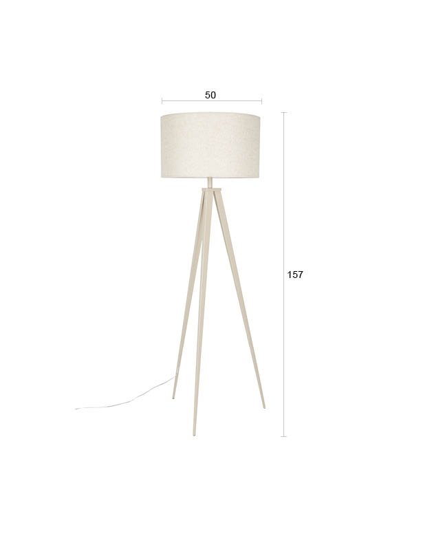 ZUIVER Golvlampstativ Beige