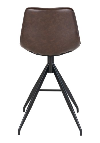 HOUSE NORDIC Monaco barstol - Barstol, PU-skinn, brun, svarte ben, HN1227