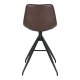HOUSE NORDIC Monaco barstol - Barstol, PU-skinn, brun, svarte ben, HN1227