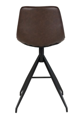 HOUSE NORDIC Monaco barstol - Barstol, PU-skinn, brun, svarte ben, HN1227