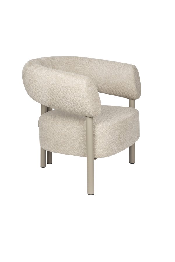 ZUIVER Lounge stolklackar Beige