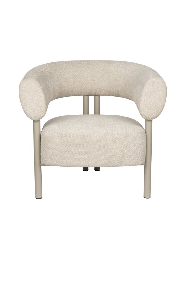 ZUIVER Lounge stolklackar Beige