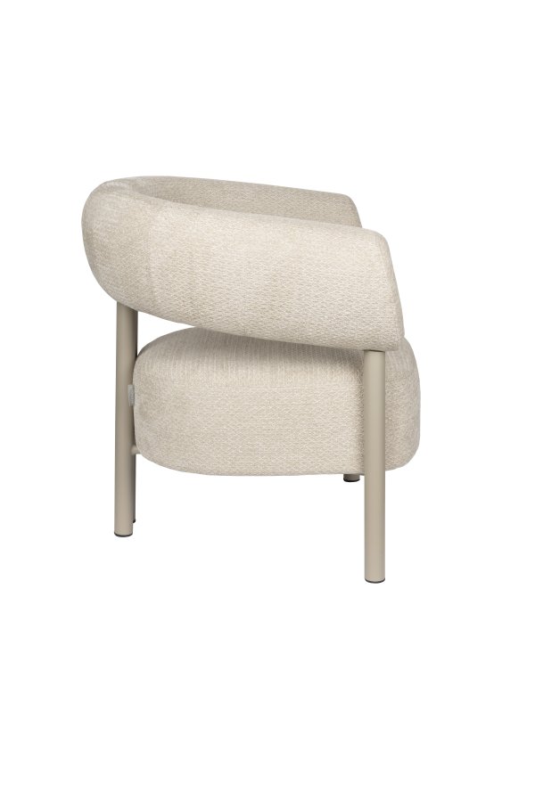 ZUIVER Lounge stolklackar Beige