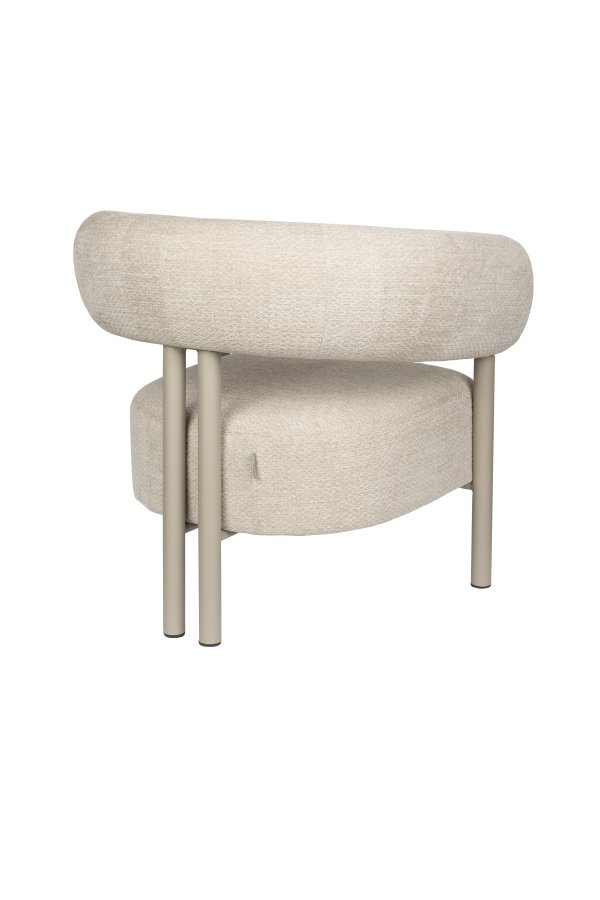 ZUIVER Lounge stolklackar Beige