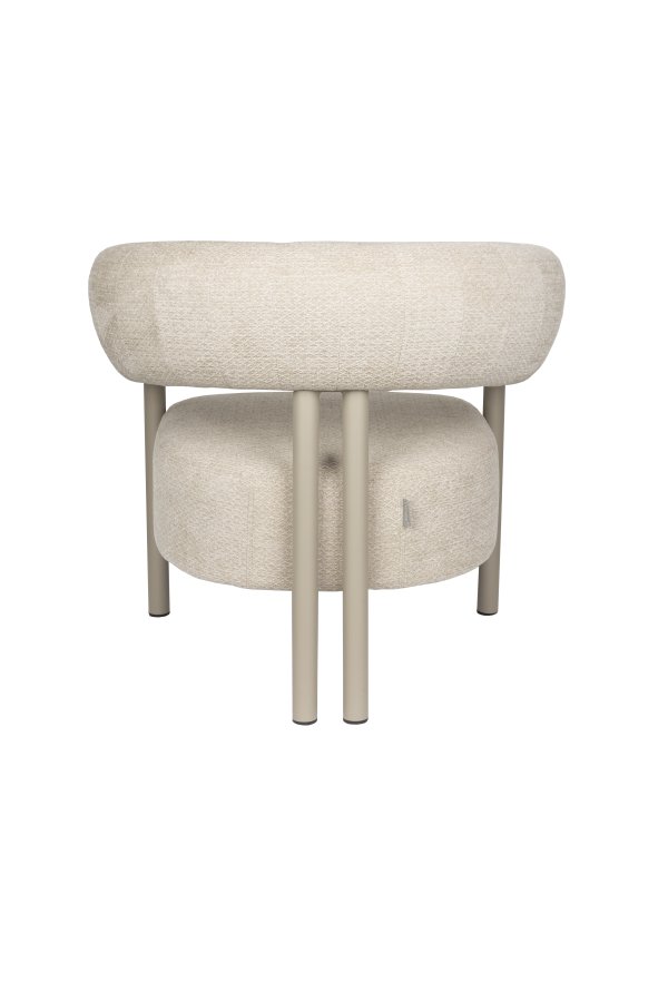 ZUIVER Lounge stolklackar Beige