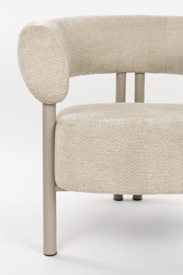 ZUIVER Lounge stolklackar Beige