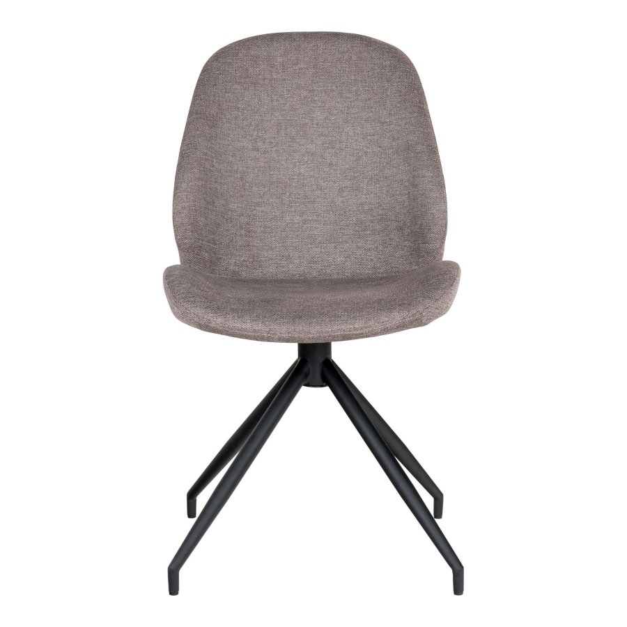 HOUSE NORDIC Monte Carlo spisestol - Spisestol med svingbar base, stein, svarte ben, HN1030