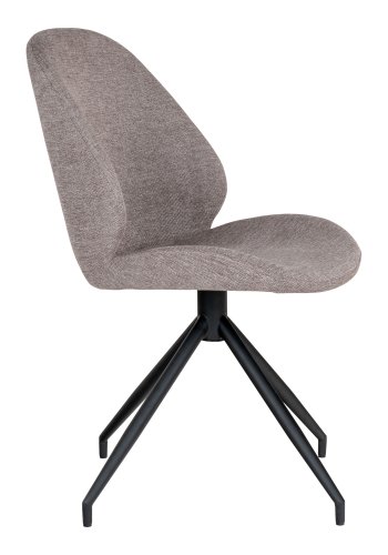 HOUSE NORDIC Monte Carlo spisestol - Spisestol med svingbar base, stein, svarte ben, HN1030