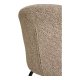 HOUSE NORDIC Safira spisestuestol - beige bouclé polyesterstoff og svart stl