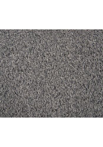 HOUSE NORDIC Mira spisestuestol - lysegrtt bouclé polyesterstoff og svart stl