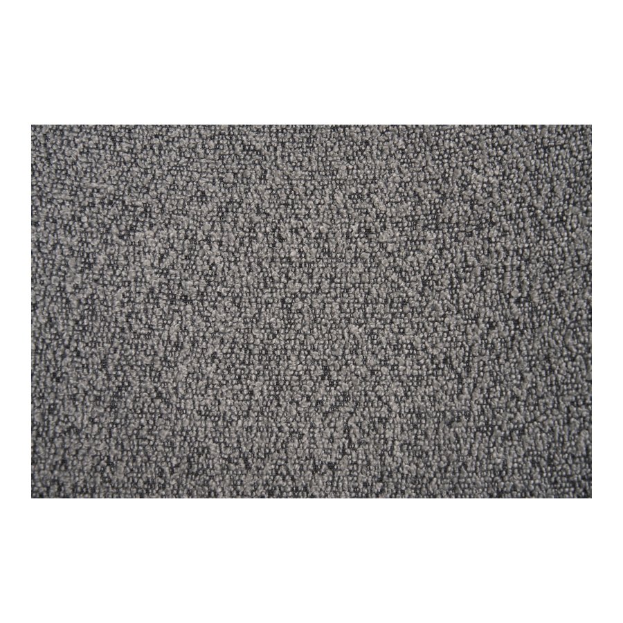 HOUSE NORDIC Mira spisestuestol - lysegrtt bouclé polyesterstoff og svart stl