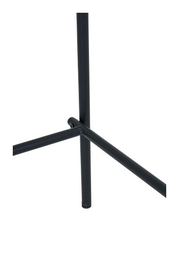 HOUSE NORDIC Estepona benkestol, med ryggsttte, fotsttte - brun polyester, naturlig ask, svart stl