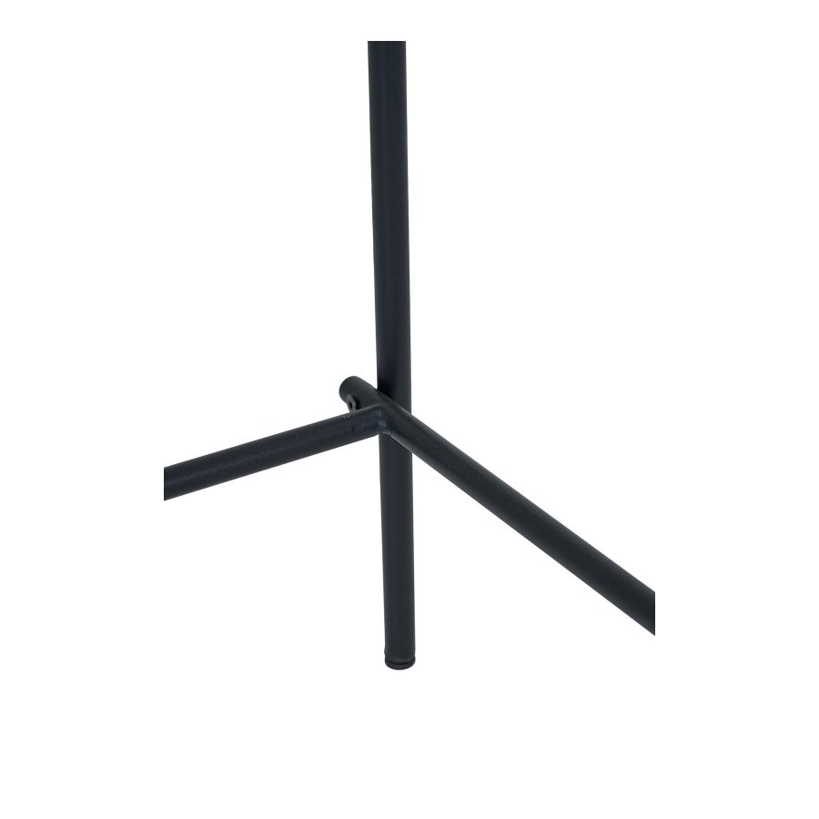 HOUSE NORDIC Estepona benkestol, med ryggsttte, fotsttte - brun polyester, naturlig ask, svart stl