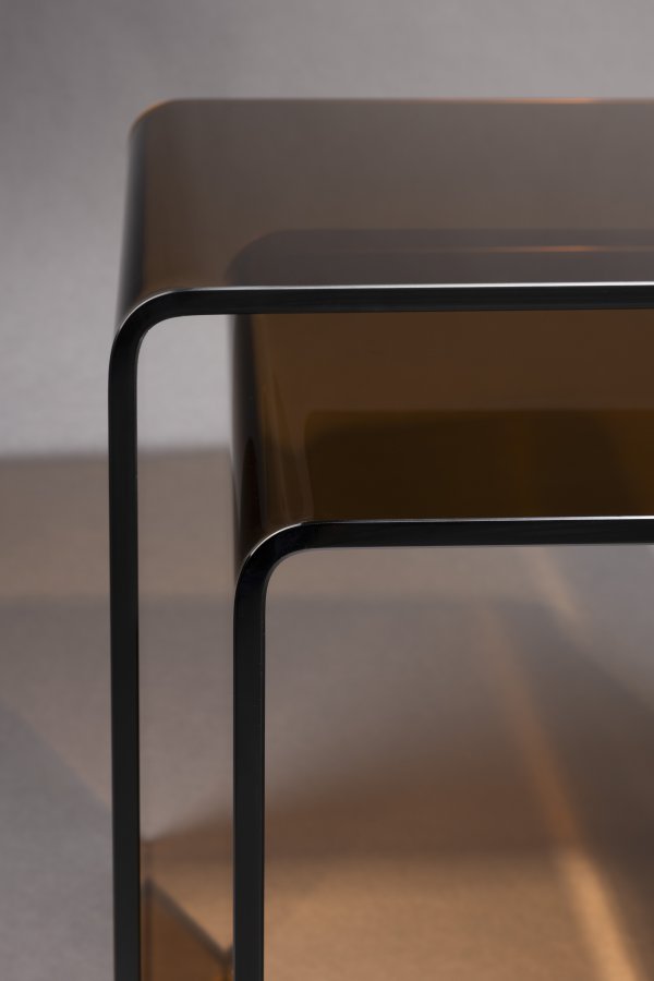 DUTCHBONE sidebord Vetro sett med 2 brune