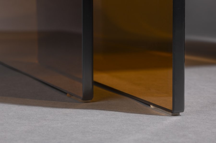 DUTCHBONE sidebord Vetro sett med 2 brune