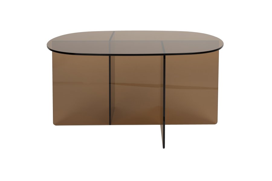 ZUIVER soffbord Linea brunt