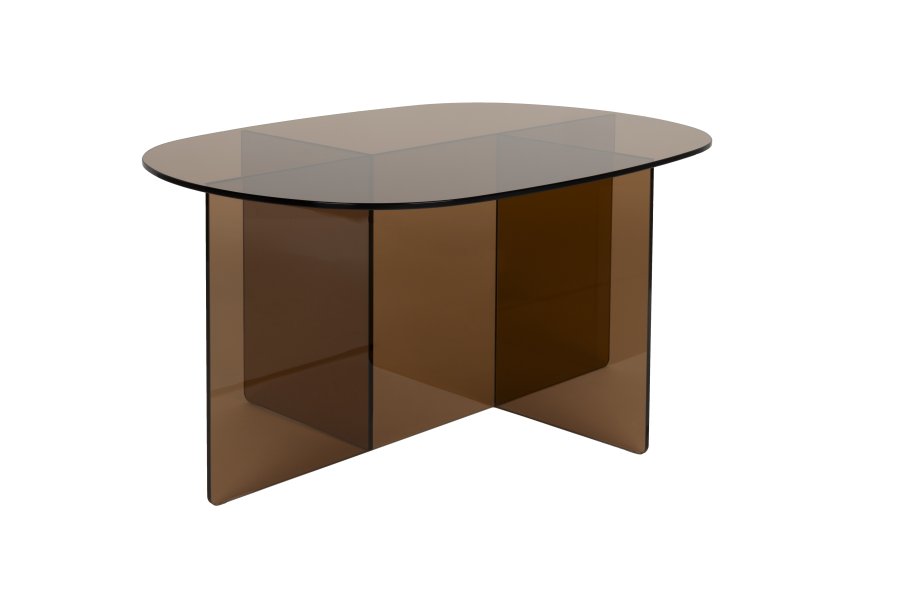 ZUIVER soffbord Linea brunt