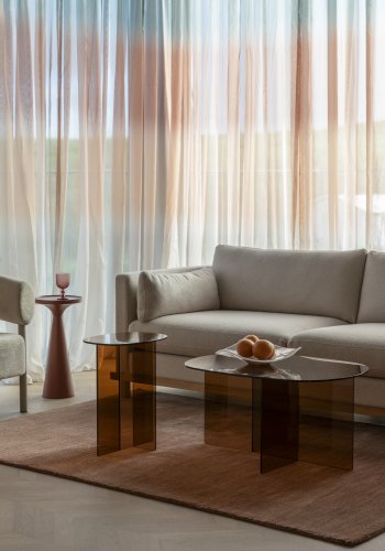 ZUIVER soffbord Linea brunt