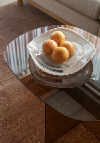 ZUIVER soffbord Linea brunt
