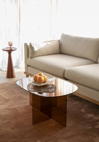 ZUIVER soffbord Linea brunt
