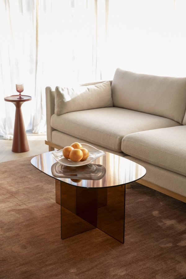 ZUIVER soffbord Linea brunt