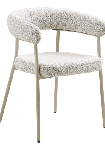 HOUSE NORDIC Trivio spisestol - Spisestol, boucl, sand med gr ben, HN1284