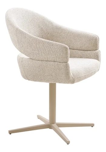 HOUSE NORDIC Dover spisestuestol - Spisestuestol med svingbar base, lys gr, gr ben, HN1283