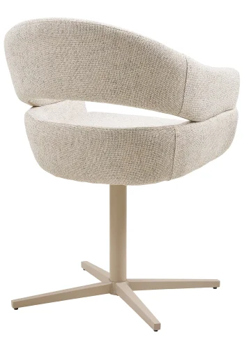 HOUSE NORDIC Dover spisestuestol - Spisestuestol med svingbar base, lys gr, gr ben, HN1283