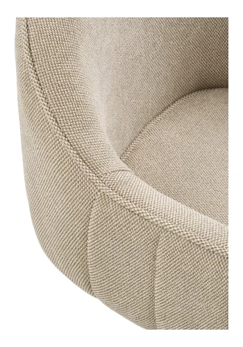 HOUSE NORDIC Tamera spisestol - Spisestol med svingbar base, lys gr, svarte ben, HN1285