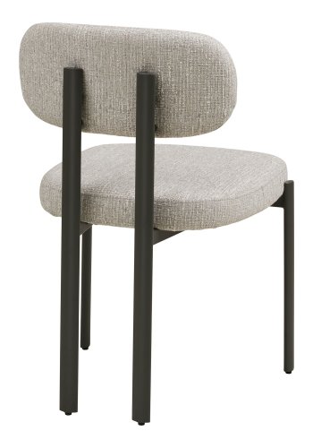 HOUSE NORDIC�Royan spisebordsstol - lysegr� polyester og gr� st�l