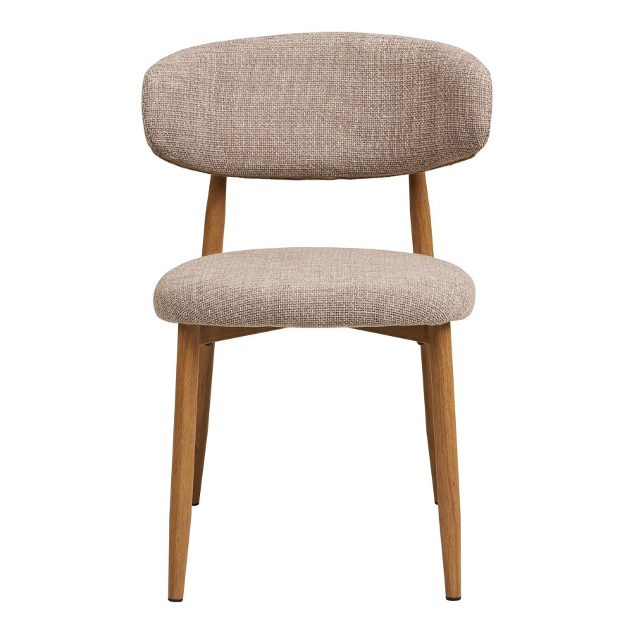 HOUSE NORDIC�Levanto spisebordsstol - sand polyester og natur tr�look st�l